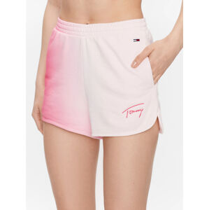 Tommy Jeans dámské růžové šortky - M (TJN)